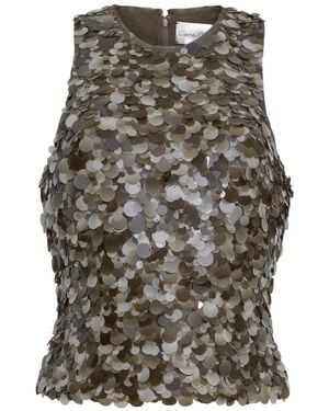 Cara Cara Senza Sequin-Embellished Top - Grey