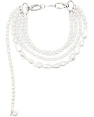 Atu Body Couture Pearl Multi-strand Necklace - ホワイト