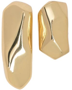 Erika Cavallini Semi Couture Boucles D'Oreilles À Effet Sculptural - White