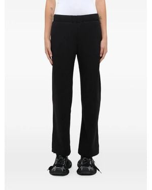 Fax Copy Express Drawstring-Waist Track Trousers - Black