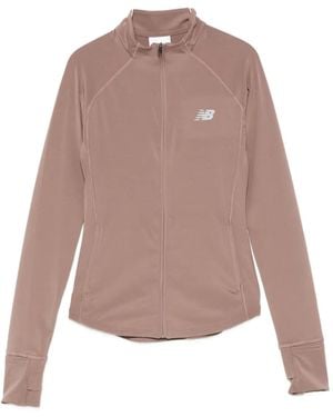 New Balance Trainingsjack Met Rits - Roze