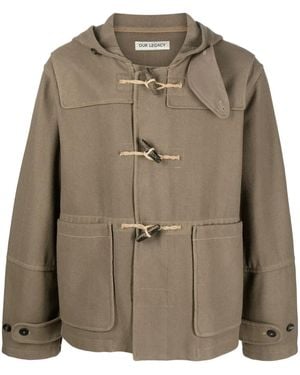 Our Legacy Cropped Duffel Jacket - Green