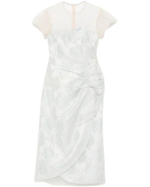 Simone Rocha Layered Gathered Midi Dress - White