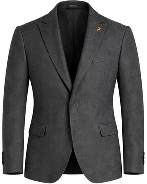 Pal Zileri Blazer À Plaque Logo - Black