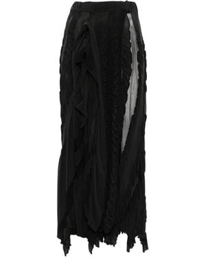 Anni Salonen Ruffled Midi Skirt - Black