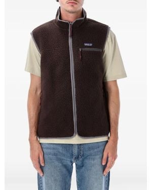 Patagonia Chaleco Con Cremallera - Negro