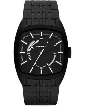 DIESEL Scalped Logo-Detail 46Mm Watch - Black