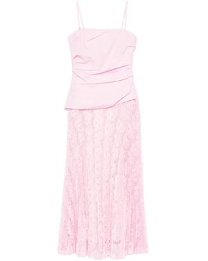 Jonathan Simkhai Robe Annalise À Coupe Mi-Longue En Dentelle - Pink