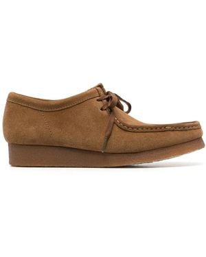 Clarks Wallabee Derby Shoes - Brown