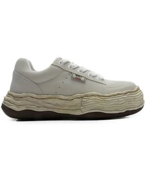 Maison Mihara Yasuhiro Oliver Og Distressed Sole Trainers - Grey