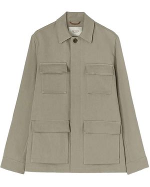 RETORI Saharienne Pocket-Details Linen Jacket - Natural