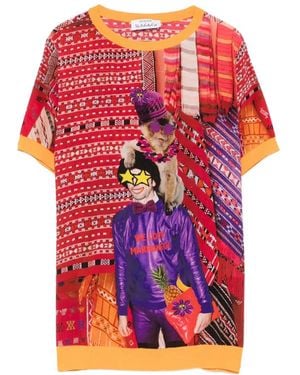 The Artistylist Graphic-Print T-Shirt - Red
