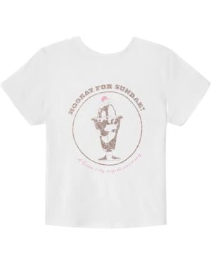 RE/DONE Sundae Graphic Tee - White