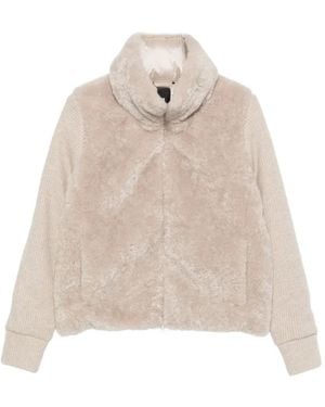 Bomboogie Panelled Jacket - White