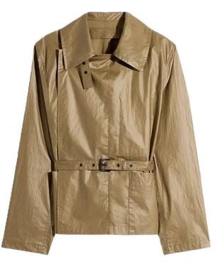 Lemaire Belted Wrap Jacket - Metallic