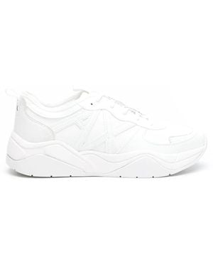 ARMANI EXCHANGE Side Logo-Detail Trainers - White