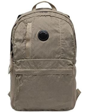 C.P. Company Mochila Con Detalle Lens - Gris