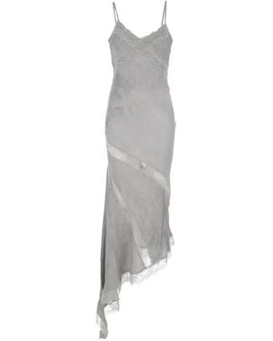ANDAMANE Rosetta Lace Asymmetric Dress - White
