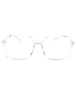 BOSS Brille Mit Eckigem Gestell - Weiß
