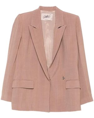 Carla G Peak-Lapel Blazer - Pink