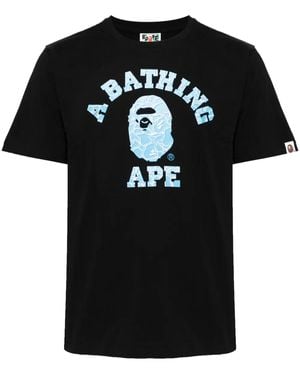 A Bathing Ape T-Shirt Mit Logo-Print - Schwarz
