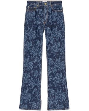 Ganni Klassische denim jeans für den alltag - Blau