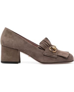 Gucci Pumps Con Morsetto - Marrone