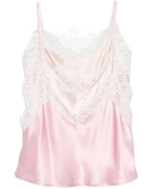 Viktor & Rolf Lace-Trim Blouse - Pink