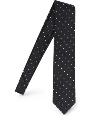 Tom Ford Polka-Dot Silk Tie - Black