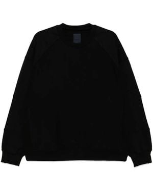 Juun.J Sudadera con diseño del revés - Negro
