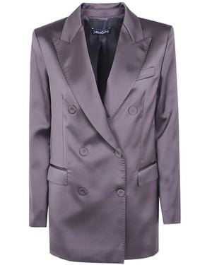 DR. HOPE Double-Breasted Blazer - Purple