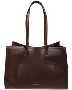 Loulou de Saison Anyla Handle Tote Bag - Brown