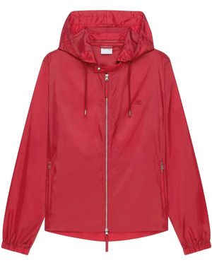 Courreges Hooded Windbreaker - Red