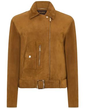 Moorer Jacke Aus Wildleder - Braun