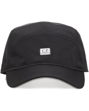 C.P. Company Logo-Patch Baseball Cap - Black