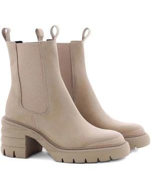 Kennel & Schmenger Elastic-Panelled Chunky-Sole Boots - Natural