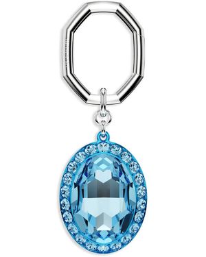 Swarovski Oval-cut Keychain - ブルー