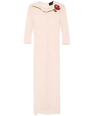 Simone Rocha Ballet Mesh Column Dress - Pink