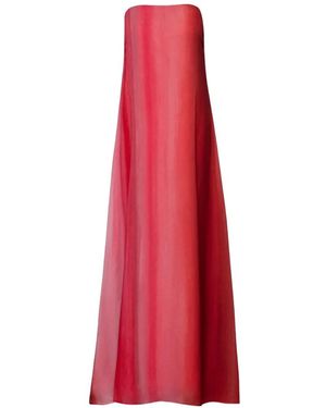 Baobab Vestido Largo Nara Palabra De Honor - Rojo