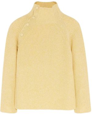 Yves Salomon Buttoned Sweater - イエロー