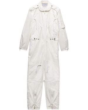 Prada Cotton Jumpsuit - White