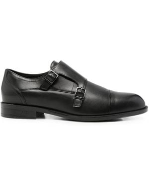 BOSS Monk-Schuhe Mit Doppelriemen - Schwarz
