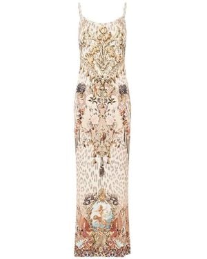 CAMILLA Strappy Maxi Dress - White