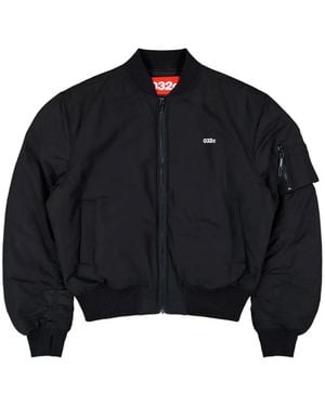 032c Zip-Up Bomber Jacket - Black