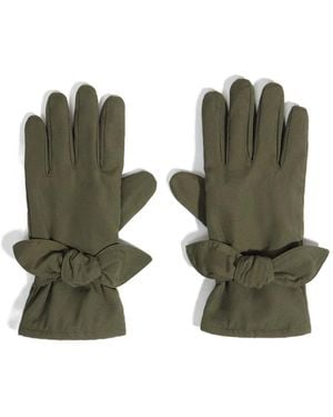 Bimba Y Lola Bow-Detail Gloves - Green