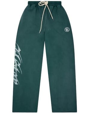 HELLSTAR Gothic Graphic-Print Track Trousers - Green