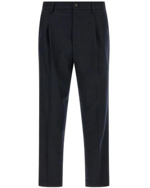 Department 5 Gin Pleated Wide-Leg Pants - Blue