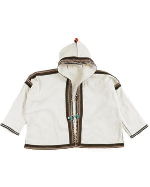 Fortela Karen Hooded Oversized Jacket - White