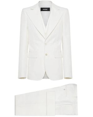 DSquared² 70S Single-Breasted Suit - White