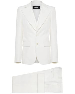 DSquared² 70S Single-Breasted Suit - White